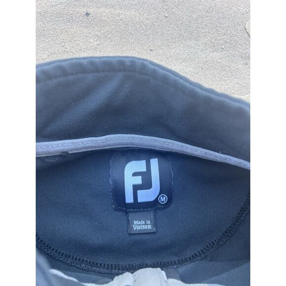 Footjoy Full Zip Lightweight Softshell Vest Mens Medium Black FJ Golf Black Phx - Picture 2 of 4